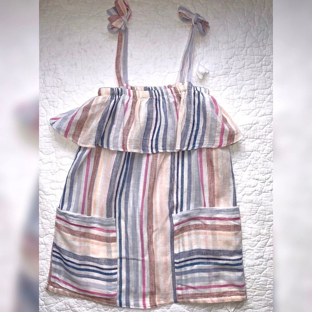 Bella Dahl | Ibiza Striped Linen-Blend Sundress